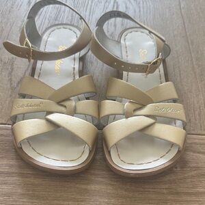 Salt Water Sandals by Hoy - Gold Kids Sandals